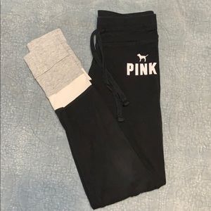 pink/victoria’s secret leggings